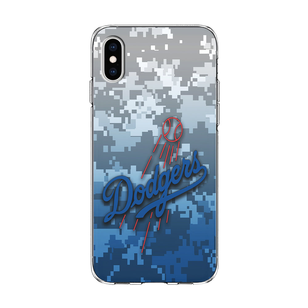 Baseball Los Angeles Dodgers MLB 001 iPhone X Case-Phone Case-Clear Soft Case-Altracase