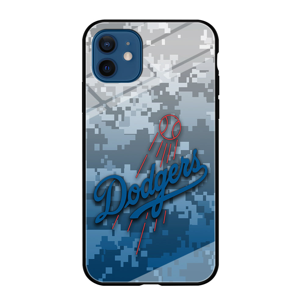 Baseball Los Angeles Dodgers MLB 001 iPhone 12 Case-Phone Case-Tempered Glass Case-Altracase