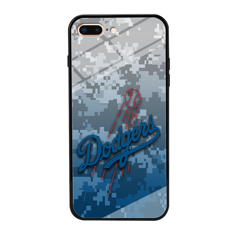 Baseball Los Angeles Dodgers MLB 001 iPhone 8 Plus Case-Phone Case-Tempered Glass Case-Altracase