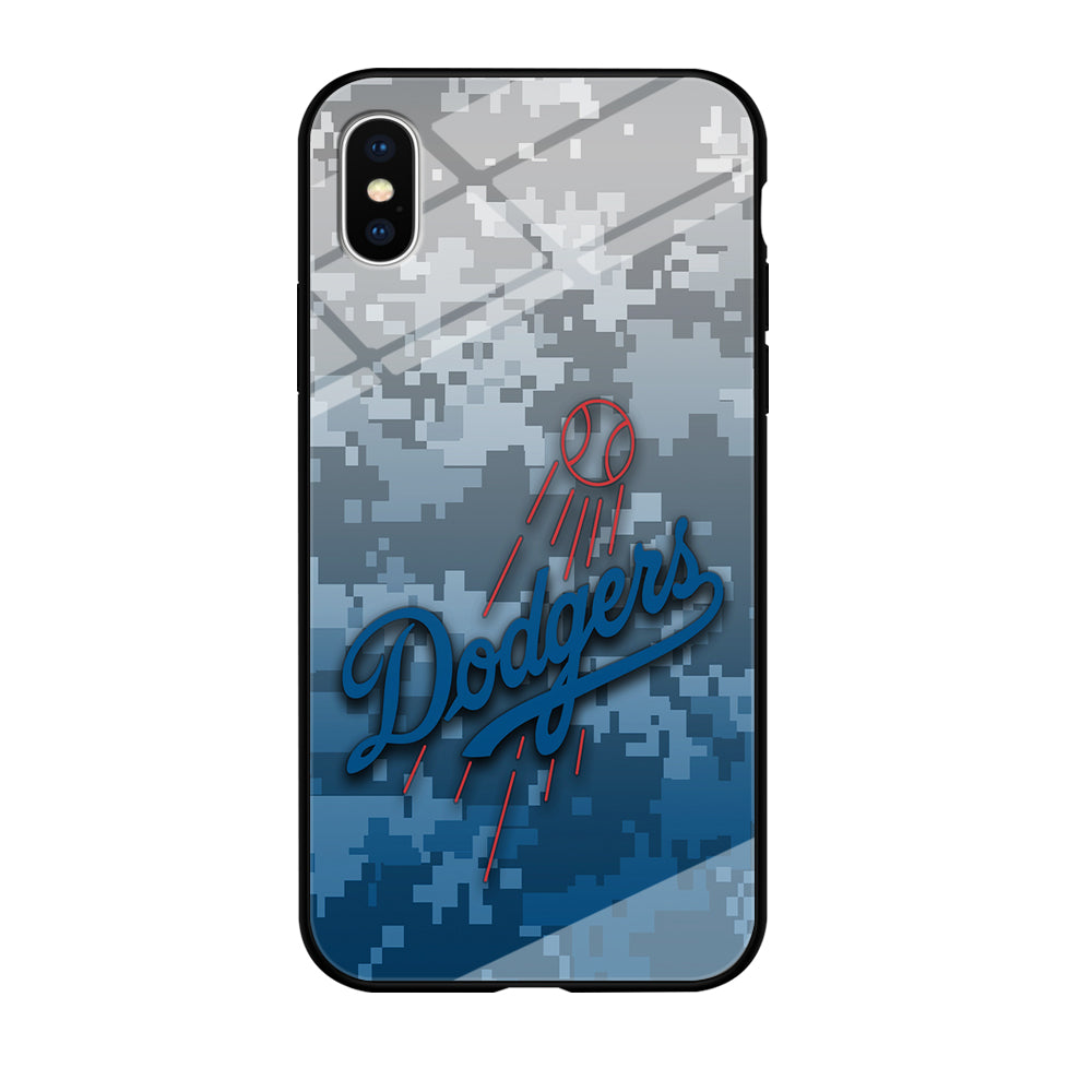 Baseball Los Angeles Dodgers MLB 001 iPhone Xs Case-Phone Case-Tempered Glass Case-Altracase