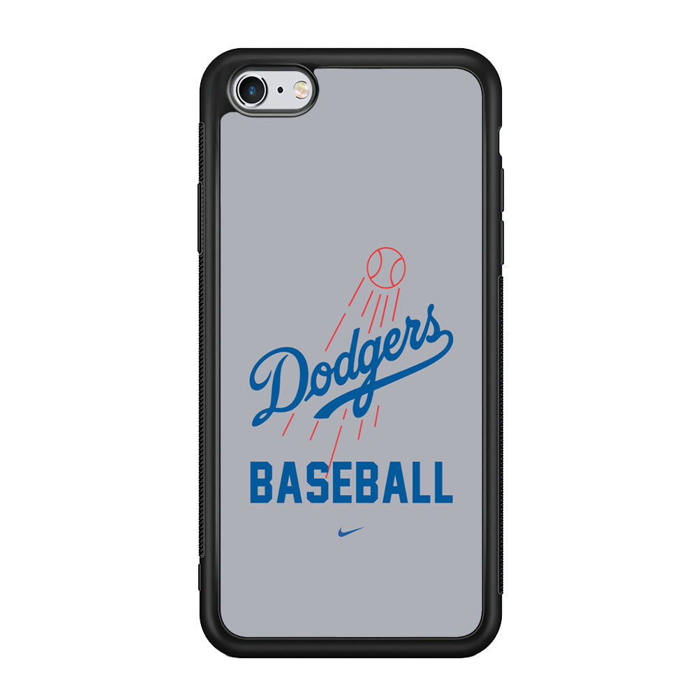 Baseball Los Angeles Dodgers MLB 002 iPhone 6 Plus | 6s Plus Case-Phone Case-Rubber Black (2D Case)-Altracase