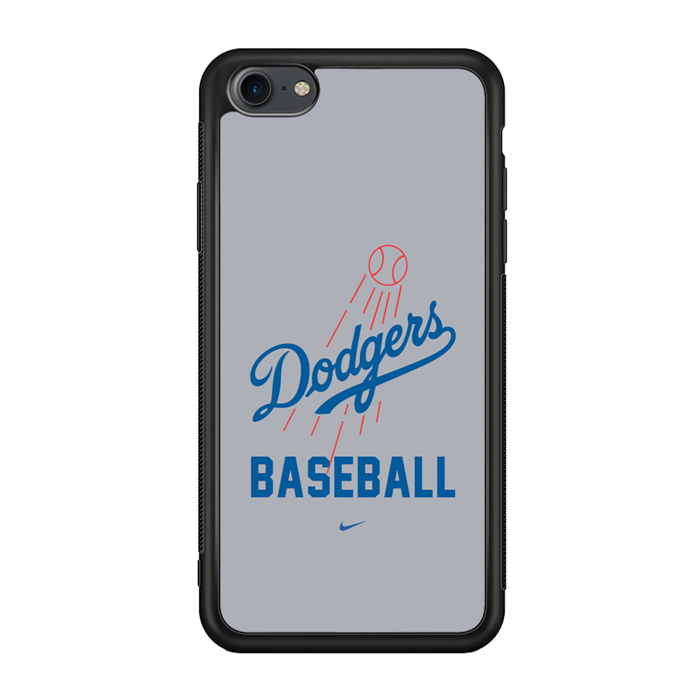 Baseball Los Angeles Dodgers MLB 002 iPhone 7 Case-Phone Case-Rubber Black (2D Case)-Altracase