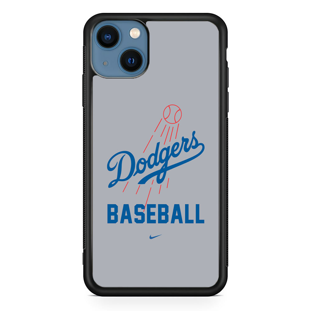 Baseball Los Angeles Dodgers MLB 002 iPhone 13 Case-Phone Case-Rubber Black (2D Case)-Altracase