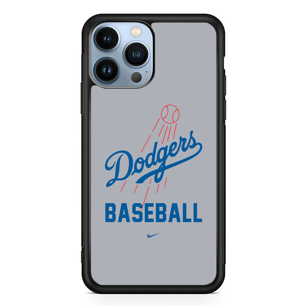 Baseball Los Angeles Dodgers MLB 002 iPhone 15 Pro Case-Phone Case-Rubber Black (2D Case)-Altracase