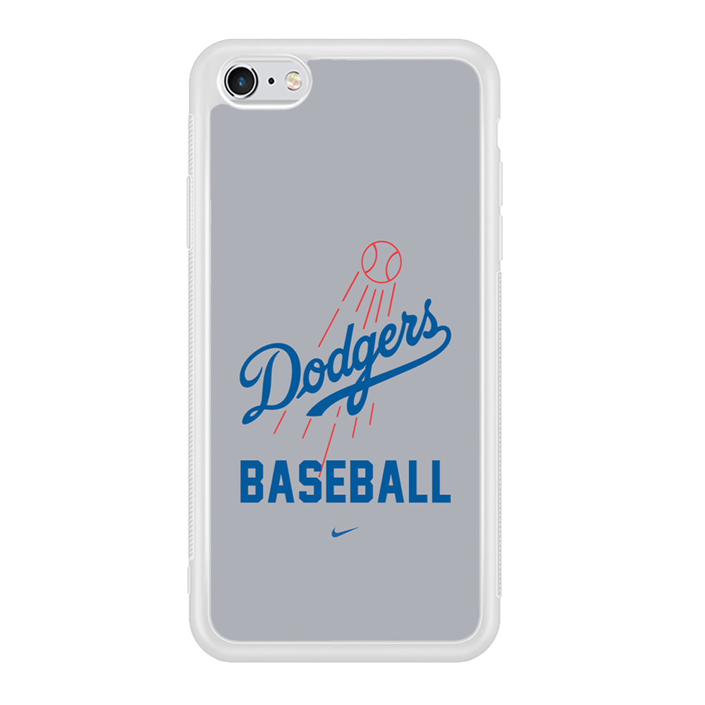 Baseball Los Angeles Dodgers MLB 002 iPhone 6 Plus | 6s Plus Case-Phone Case-Rubber White (2D Case)-Altracase