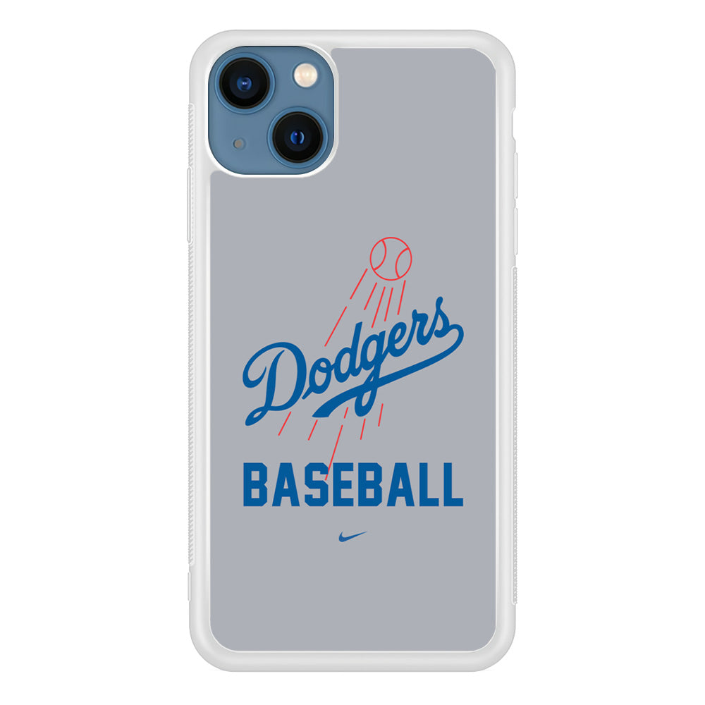 Baseball Los Angeles Dodgers MLB 002 iPhone 13 Case-Phone Case-Rubber White (2D Case)-Altracase