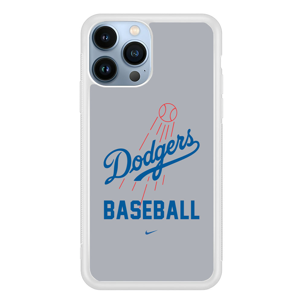 Baseball Los Angeles Dodgers MLB 002 iPhone 15 Pro Case-Phone Case-Rubber White (2D Case)-Altracase