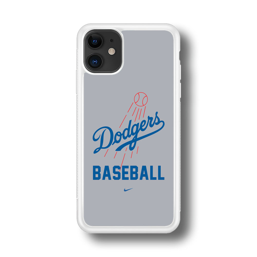 Baseball Los Angeles Dodgers MLB 002 iPhone 11 Case-Phone Case-Rubber White (2D Case)-Altracase