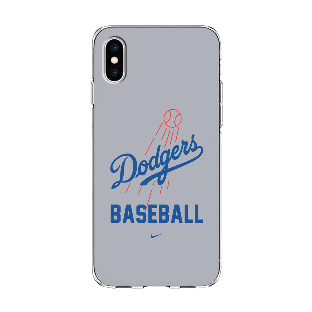 Baseball Los Angeles Dodgers MLB 002 iPhone Xs Case-Phone Case-Clear Soft Case-Altracase