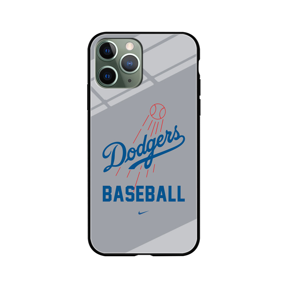 Baseball Los Angeles Dodgers MLB 002 2D Black iPhone 11 Pro Case-Phone Case-Tempered Glass Case-Altracase