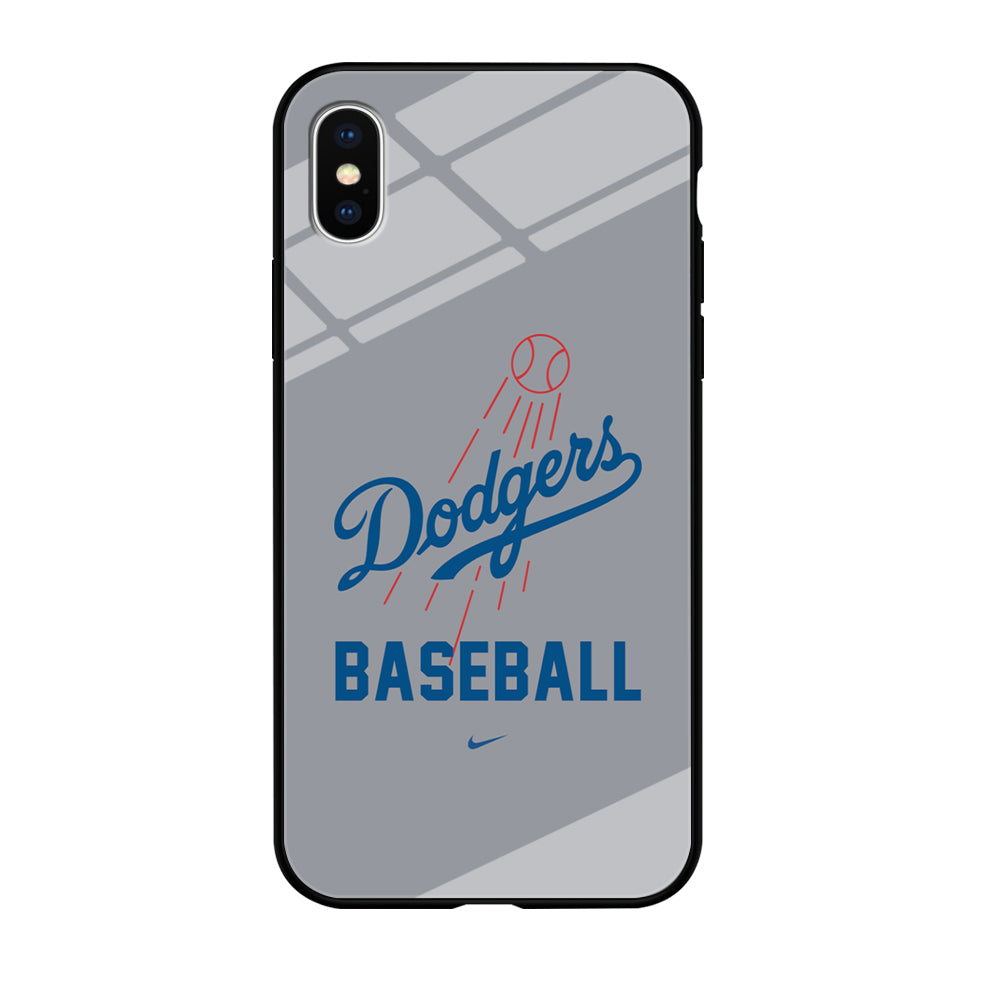Baseball Los Angeles Dodgers MLB 002 iPhone Xs Max Case-Phone Case-Tempered Glass Case-Altracase