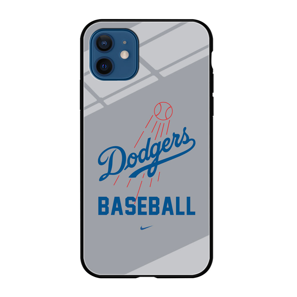 Baseball Los Angeles Dodgers MLB 002 iPhone 12 Mini Case-Phone Case-Tempered Glass Case-Altracase