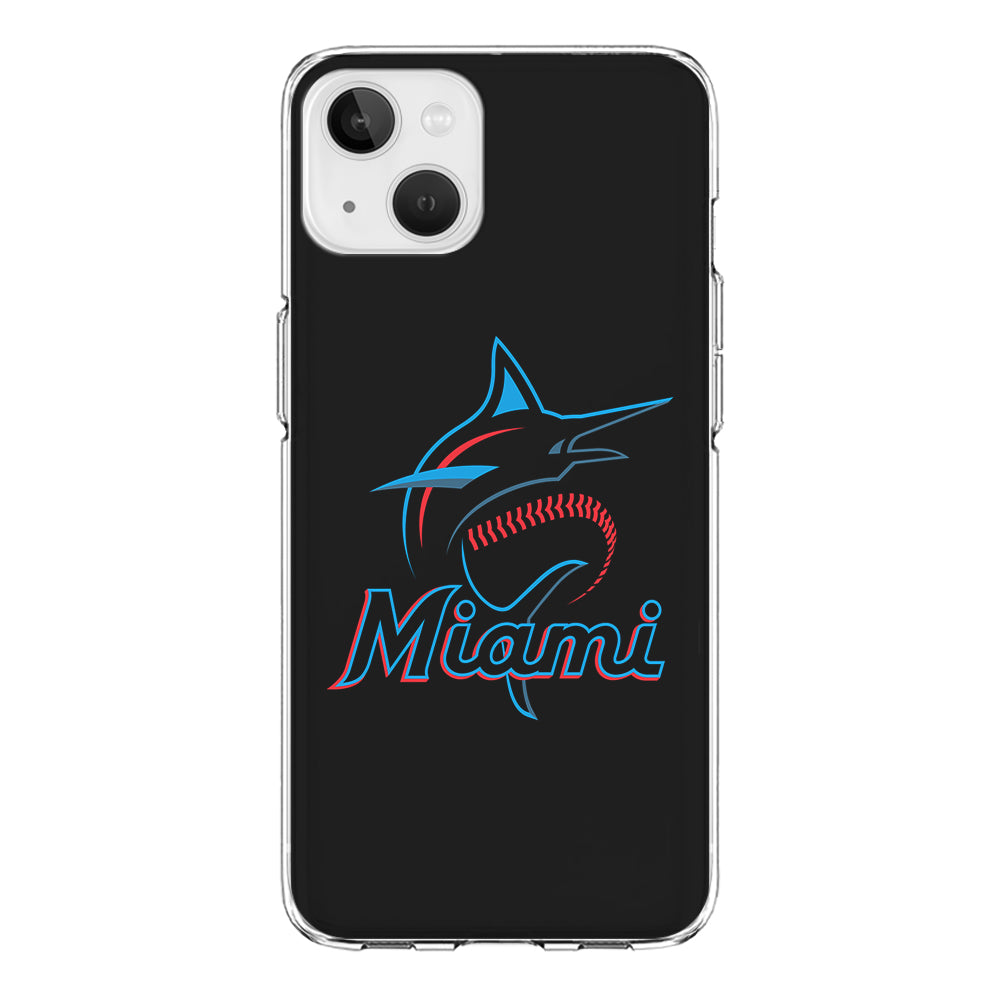 Baseball Miami Marlins MLB 001 iPhone 13 Mini Case-Phone Case-Clear Soft Case-Altracase