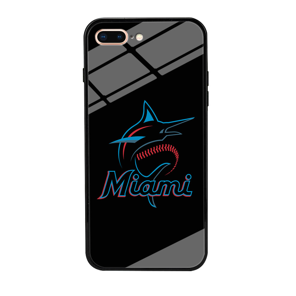 Baseball Miami Marlins MLB 001 iPhone 7 Plus Case-Phone Case-Tempered Glass Case-Altracase