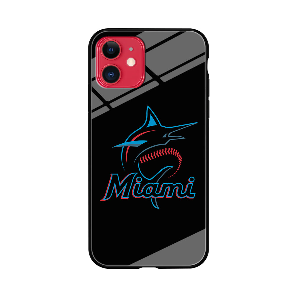 Baseball Miami Marlins MLB 001 iPhone 11 Case-Phone Case-Tempered Glass Case-Altracase