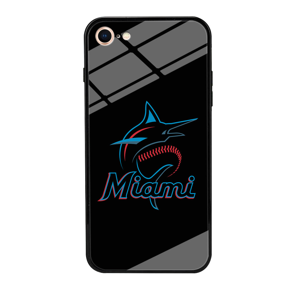 Baseball Miami Marlins MLB 001 iPhone SE 2020 Case-Phone Case-Tempered Glass Case-Altracase