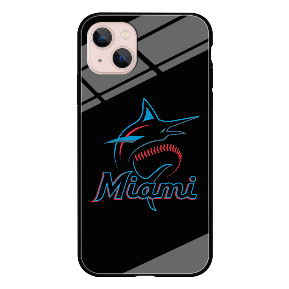 Baseball Miami Marlins MLB 001 iPhone 15 Case-Phone Case-Tempered Glass Case-Altracase