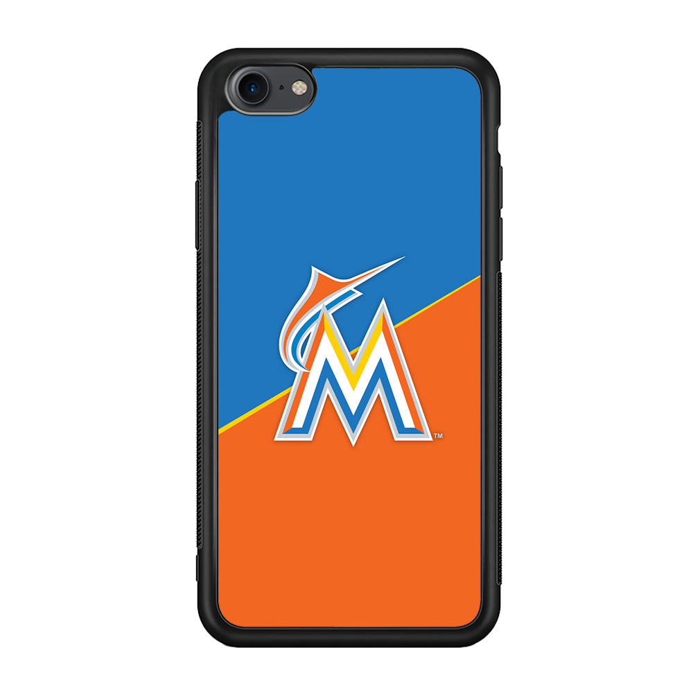 Baseball Miami Marlins MLB 002 iPhone 7 Case-Phone Case-Rubber Black (2D Case)-Altracase