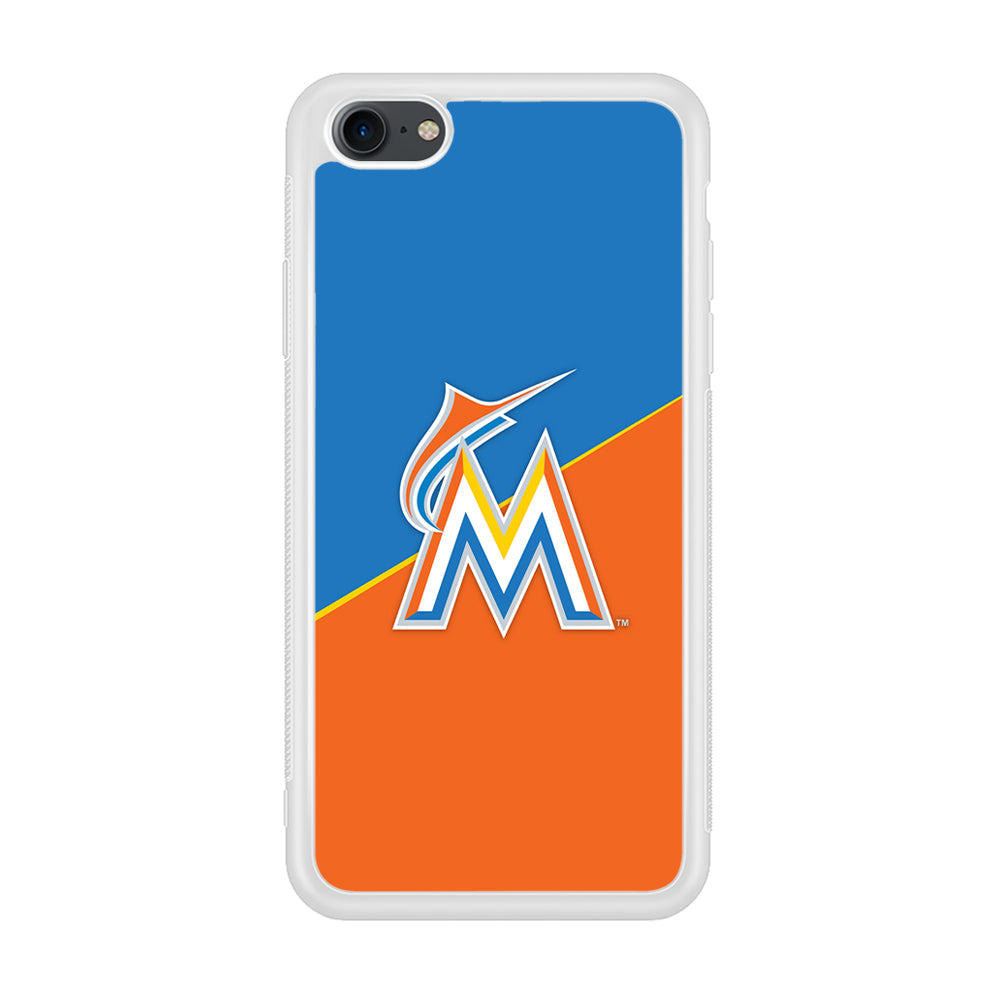 Baseball Miami Marlins MLB 002 iPhone 7 Case-Phone Case-Rubber White (2D Case)-Altracase