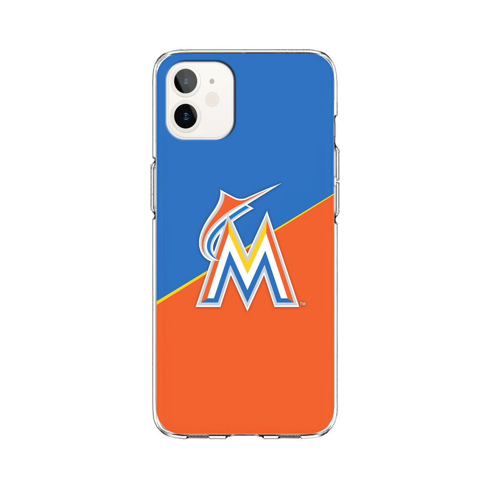 Baseball Miami Marlins MLB 002 iPhone 12 Case-Phone Case-Clear Soft Case-Altracase