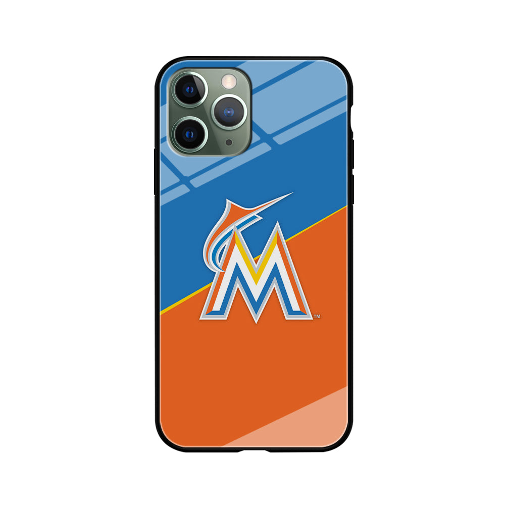 Baseball Miami Marlins MLB 002 iPhone 11 Pro Case-Phone Case-Tempered Glass Case-Altracase