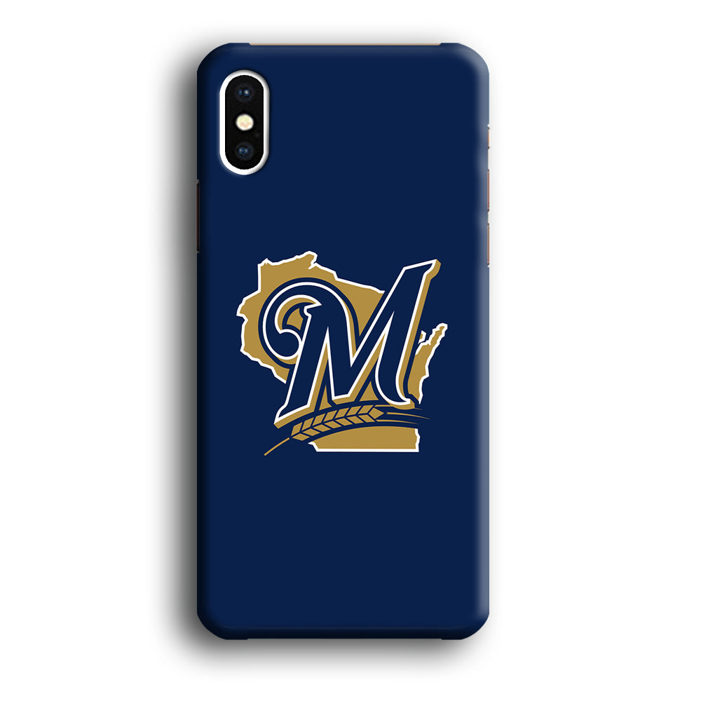 Baseball Milwaukee Brewers MLB 001 iPhone Xs Max Case-Phone Case-3D Case-Altracase