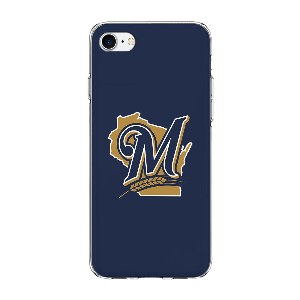 Baseball Milwaukee Brewers MLB 001 iPhone 7 Case-Phone Case-Clear Soft Case-Altracase
