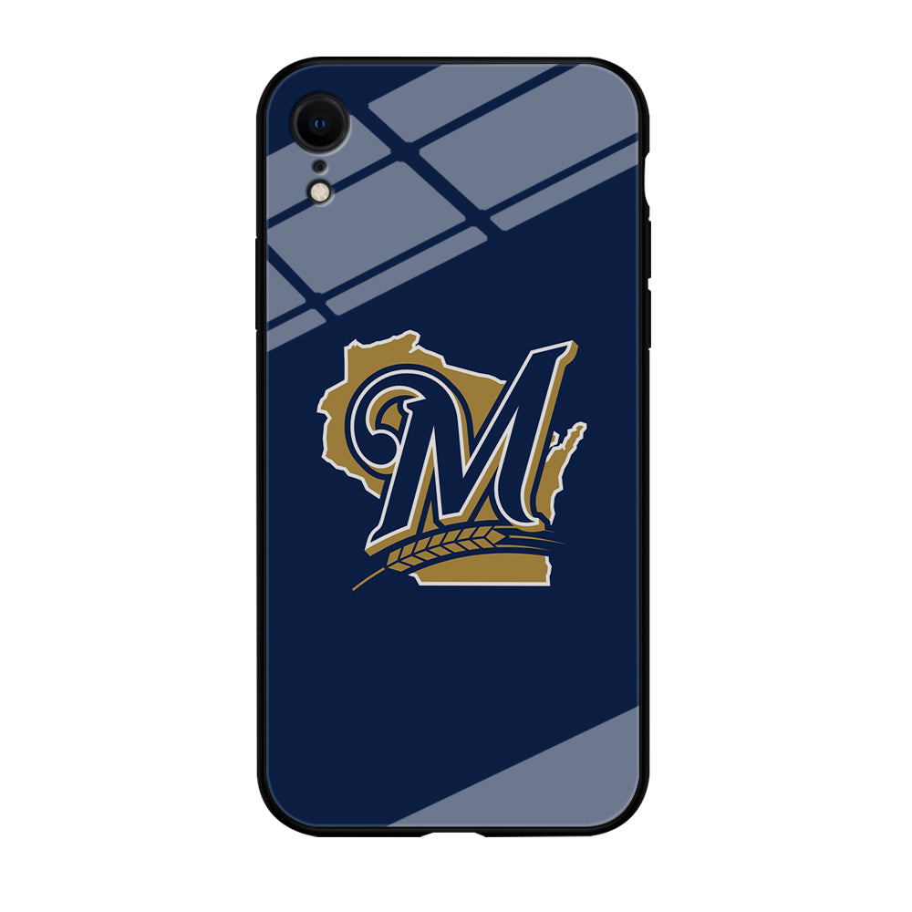 Baseball Milwaukee Brewers MLB 001 iPhone XR Case-Phone Case-Tempered Glass Case-Altracase