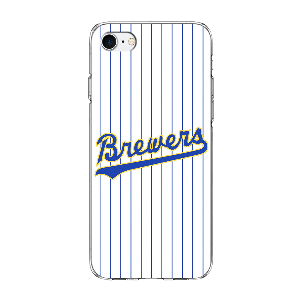 Baseball Milwaukee Brewers MLB 002 iPhone 7 Case-Phone Case-Clear Soft Case-Altracase