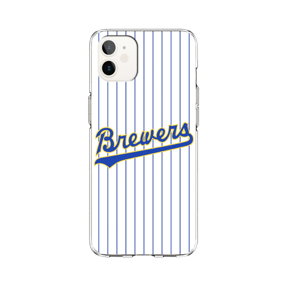 Baseball Milwaukee Brewers MLB 002 iPhone 11 Case-Phone Case-Clear Soft Case-Altracase