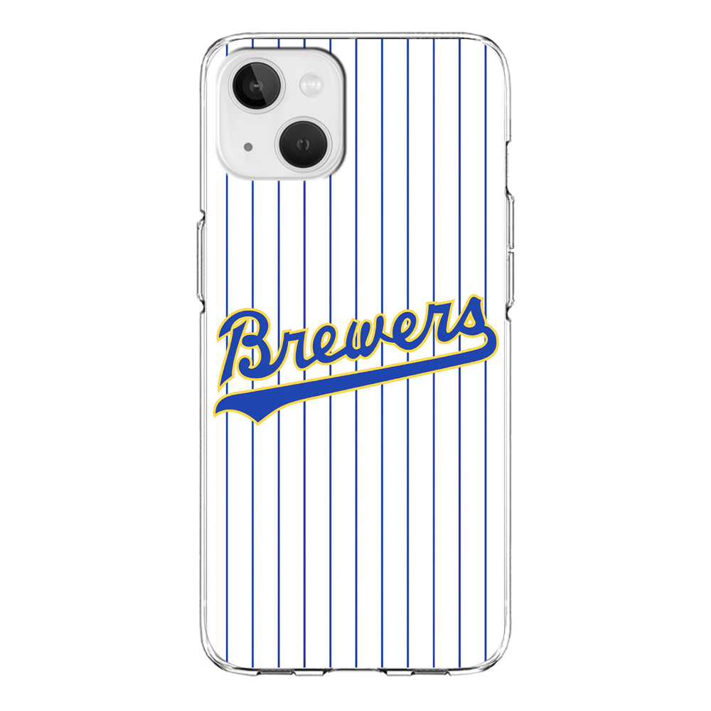 Baseball Milwaukee Brewers MLB 002 iPhone 13 Mini Case-Phone Case-Clear Soft Case-Altracase