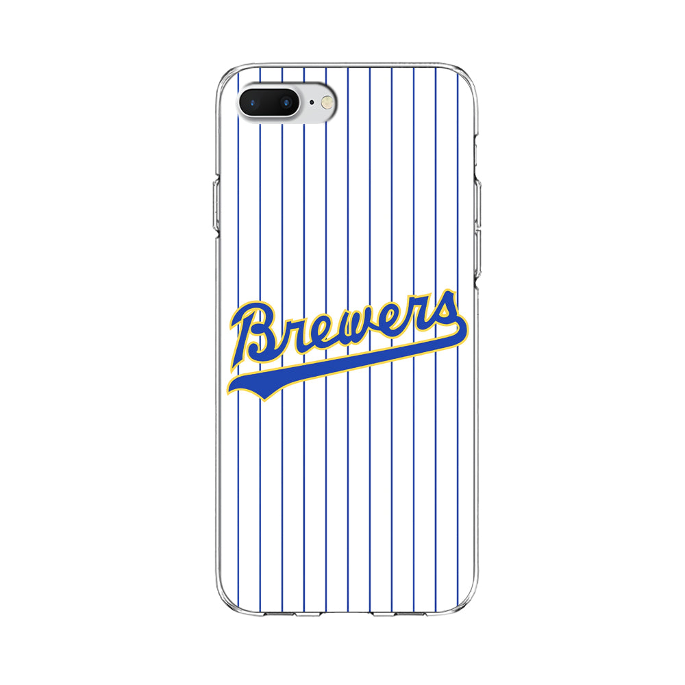 Baseball Milwaukee Brewers MLB 002 iPhone 7 Plus Case-Phone Case-Clear Soft Case-Altracase