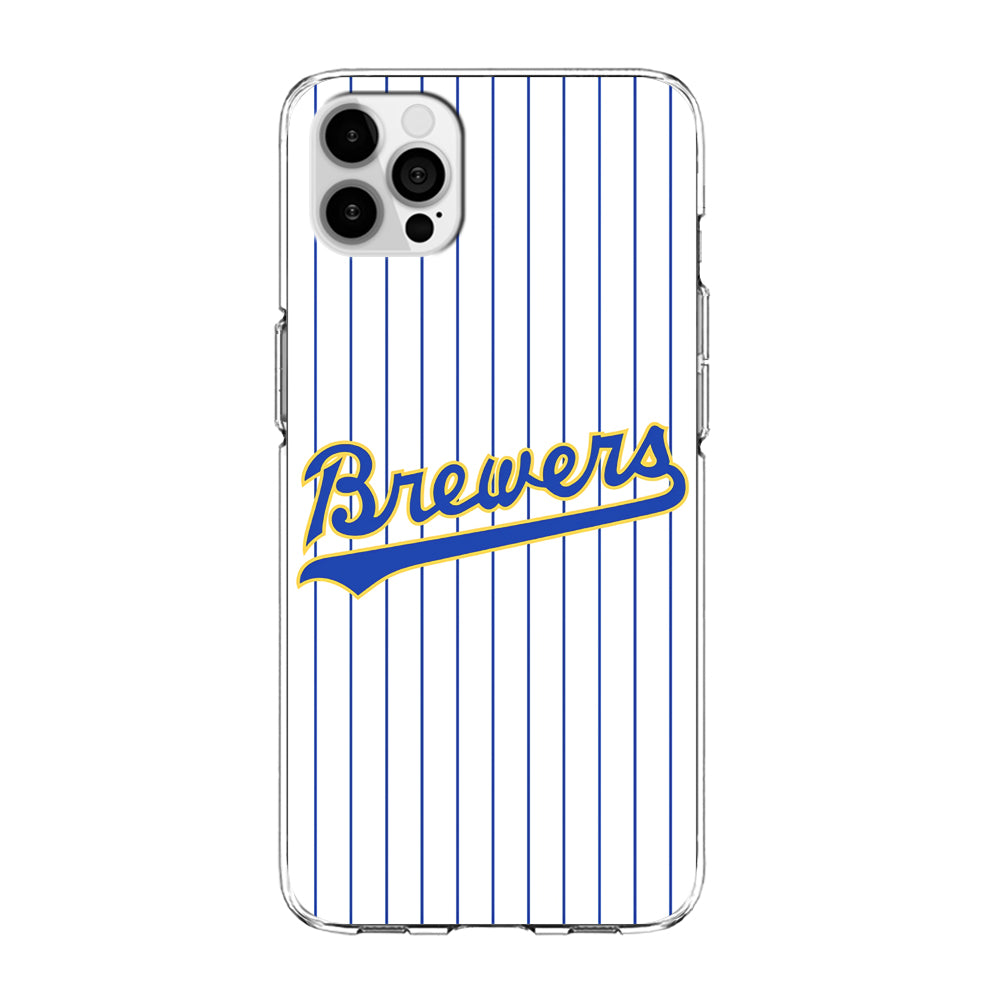 Baseball Milwaukee Brewers MLB 002 iPhone 15 Pro Case-Phone Case-Clear Soft Case-Altracase