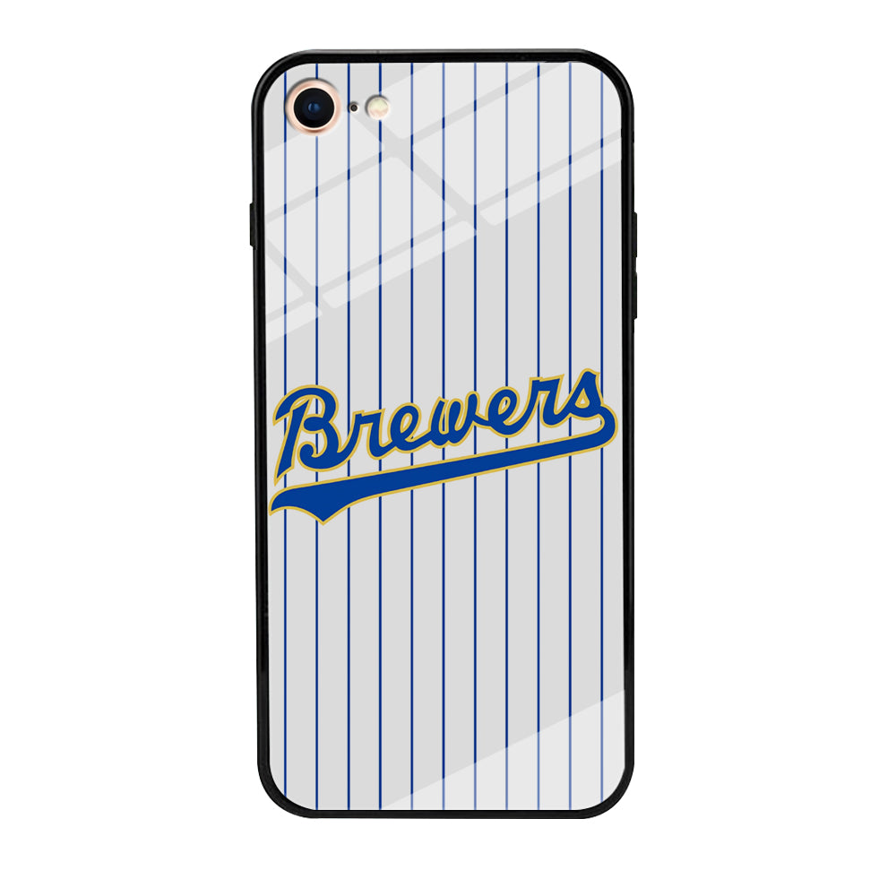 Baseball Milwaukee Brewers MLB 002 iPhone 7 Case-Phone Case-Tempered Glass Case-Altracase