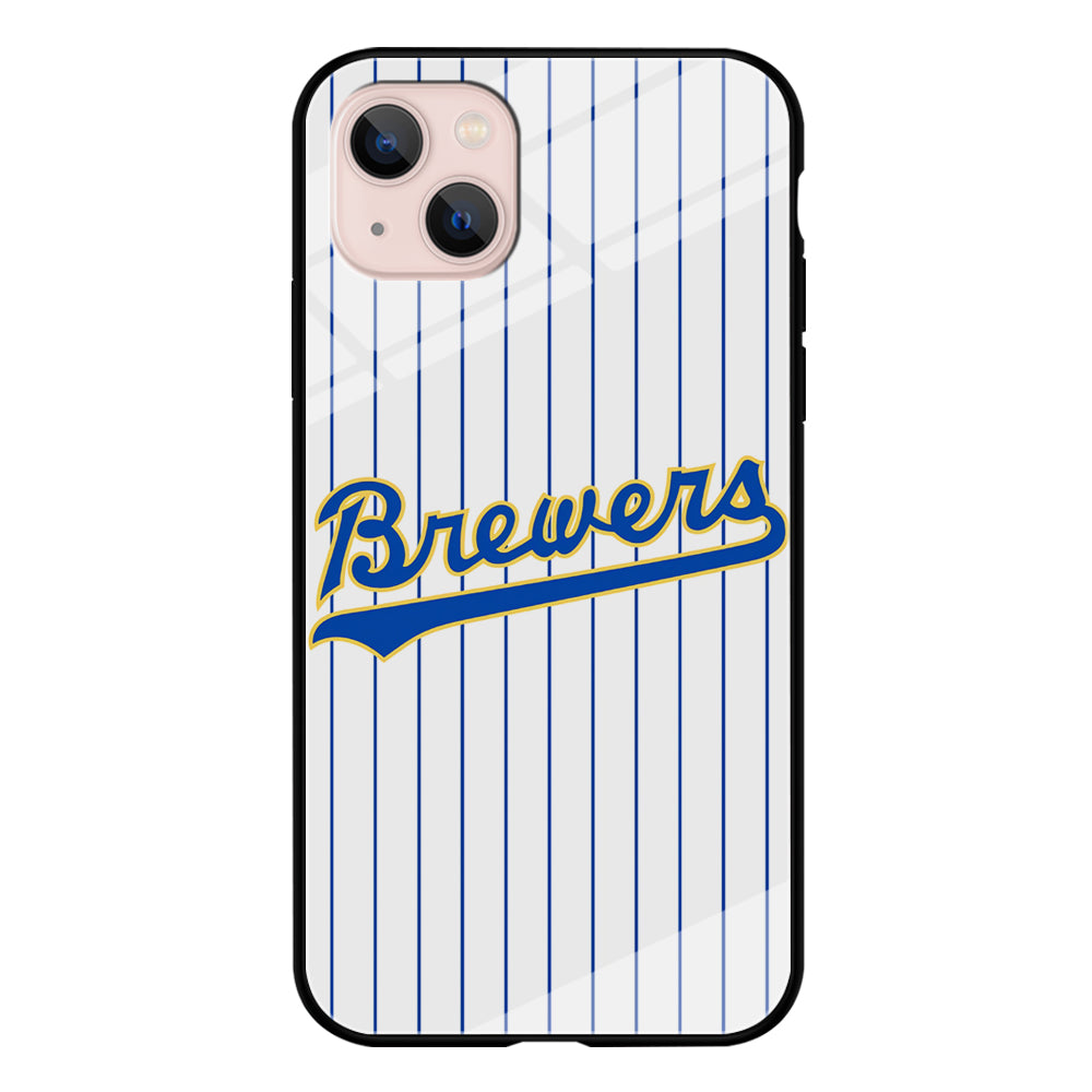 Baseball Milwaukee Brewers MLB 002 iPhone 13 Mini Case-Phone Case-Tempered Glass Case-Altracase