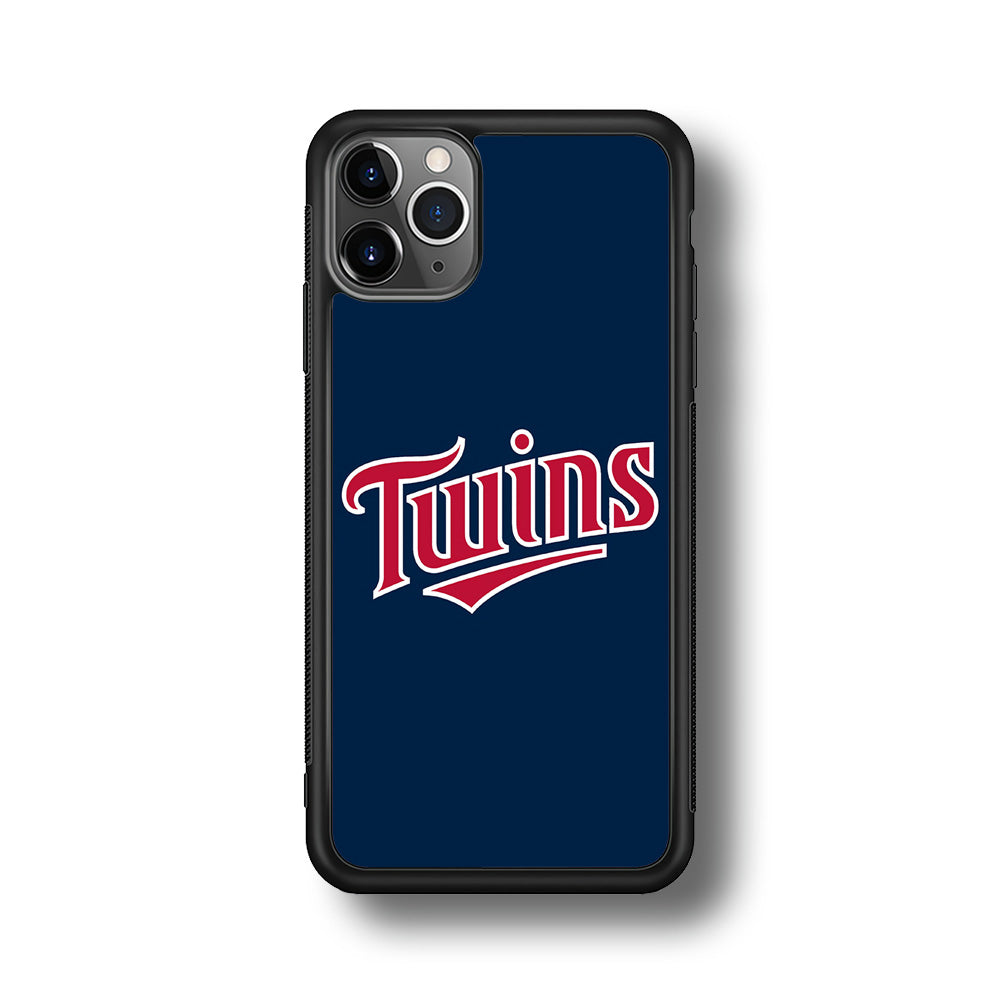 Baseball Minnesota Twins MLB 001 iPhone 11 Pro Case-Phone Case-Rubber Black (2D Case)-Altracase