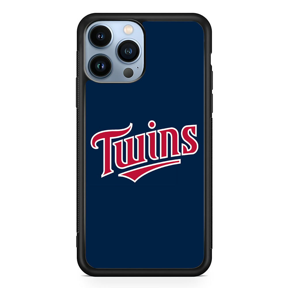 Baseball Minnesota Twins MLB 001 iPhone 15 Pro Case-Phone Case-Rubber Black (2D Case)-Altracase