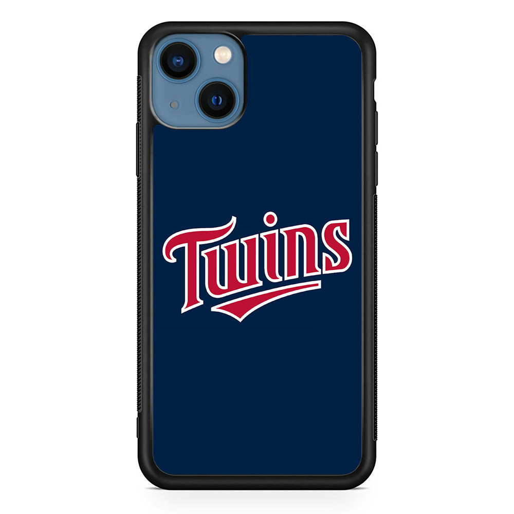 Baseball Minnesota Twins MLB 001 iPhone 13 Case-Phone Case-Rubber Black (2D Case)-Altracase