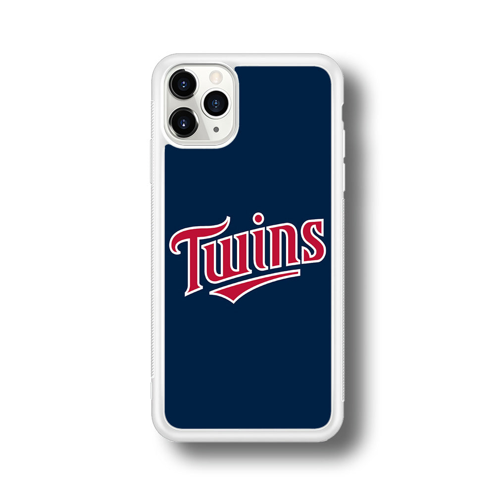 Baseball Minnesota Twins MLB 001 iPhone 11 Pro Case-Phone Case-Rubber White (2D Case)-Altracase