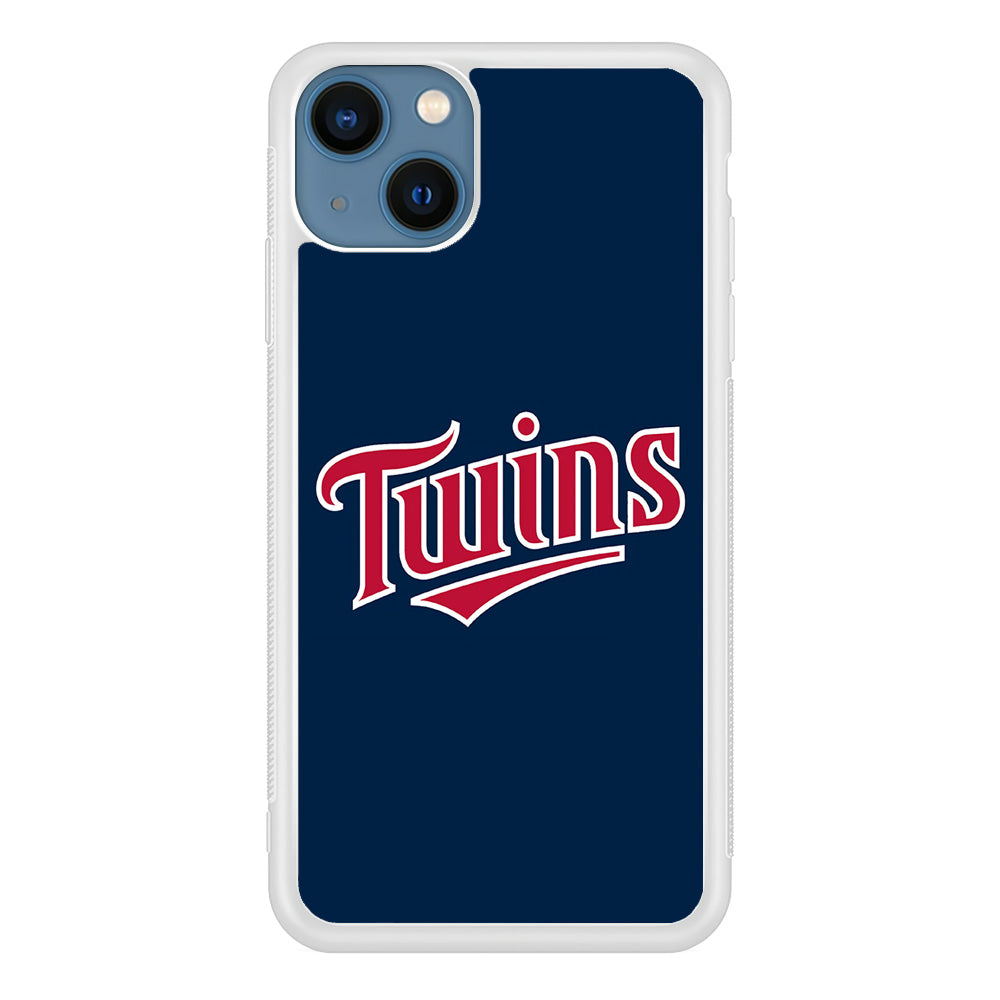 Baseball Minnesota Twins MLB 001 iPhone 13 Case-Phone Case-Rubber White (2D Case)-Altracase