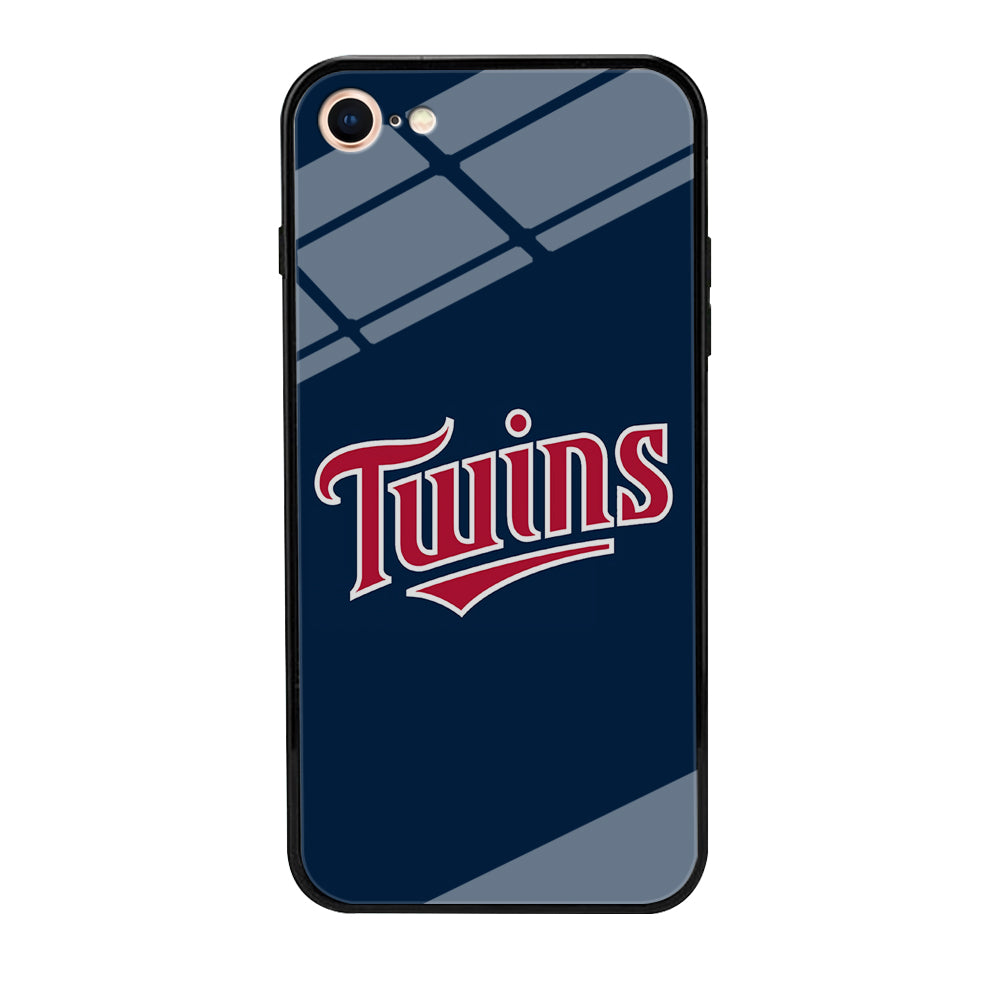 Baseball Minnesota Twins MLB 001 iPhone SE 3 2022 Case-Phone Case-Tempered Glass Case-Altracase