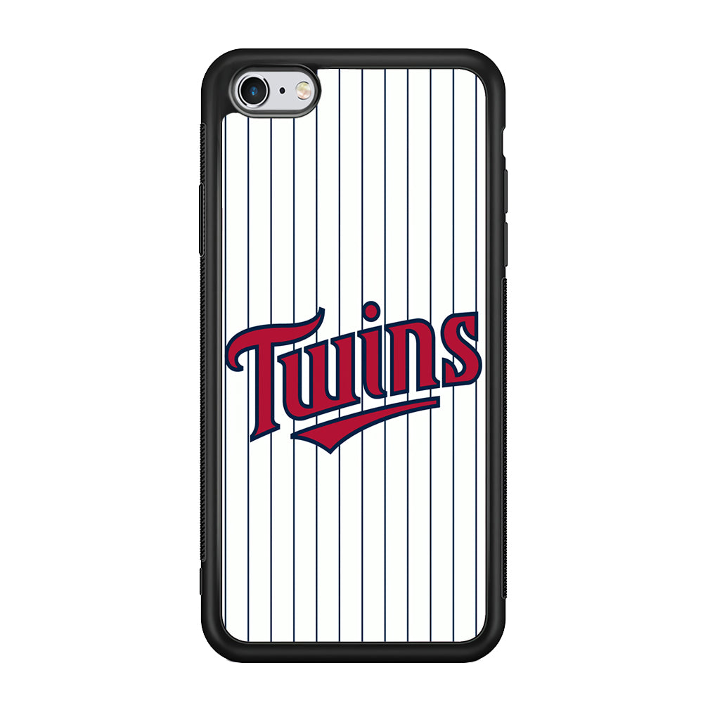 Baseball Minnesota Twins MLB 002 iPhone 6 Plus | 6s Plus Case-Phone Case-Rubber Black (2D Case)-Altracase