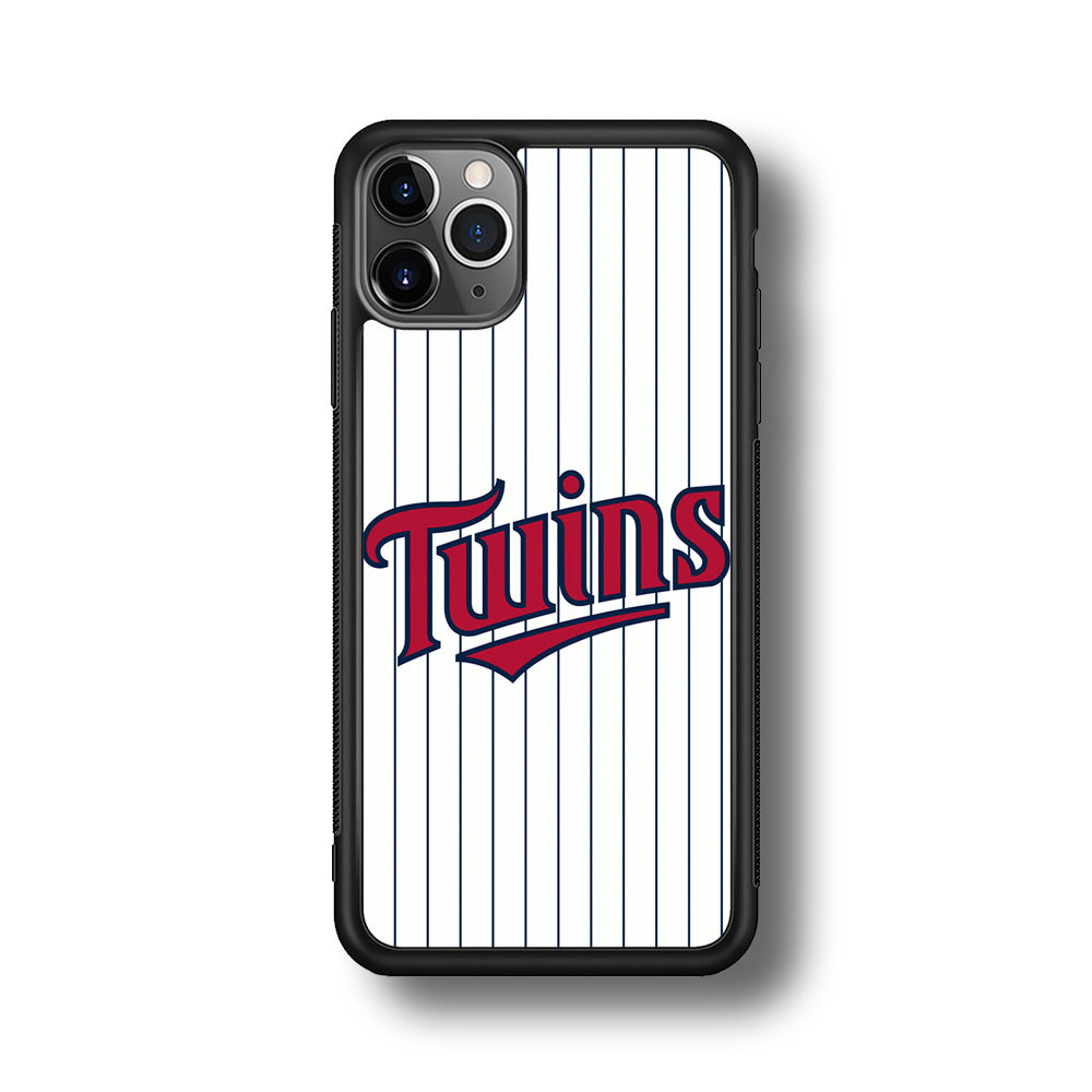 Baseball Minnesota Twins MLB 002 iPhone 11 Pro Case-Phone Case-Rubber Black (2D Case)-Altracase