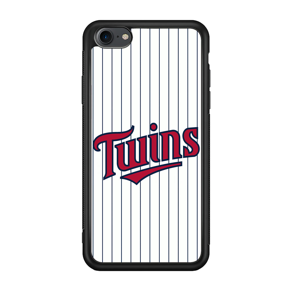 Baseball Minnesota Twins MLB 002 iPhone 7 Case-Phone Case-Rubber Black (2D Case)-Altracase