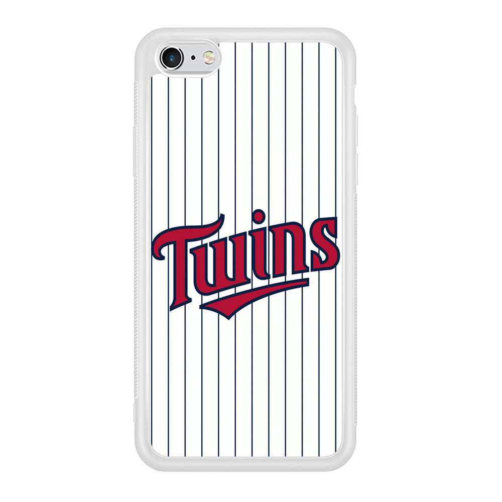 Baseball Minnesota Twins MLB 002 iPhone 6 Plus | 6s Plus Case-Phone Case-Rubber White (2D Case)-Altracase