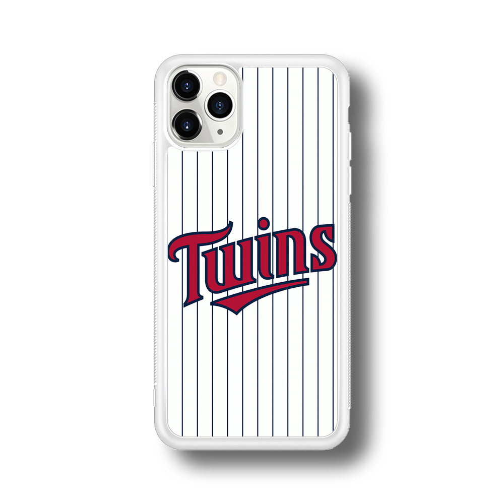 Baseball Minnesota Twins MLB 002 iPhone 11 Pro Case-Phone Case-Rubber White (2D Case)-Altracase