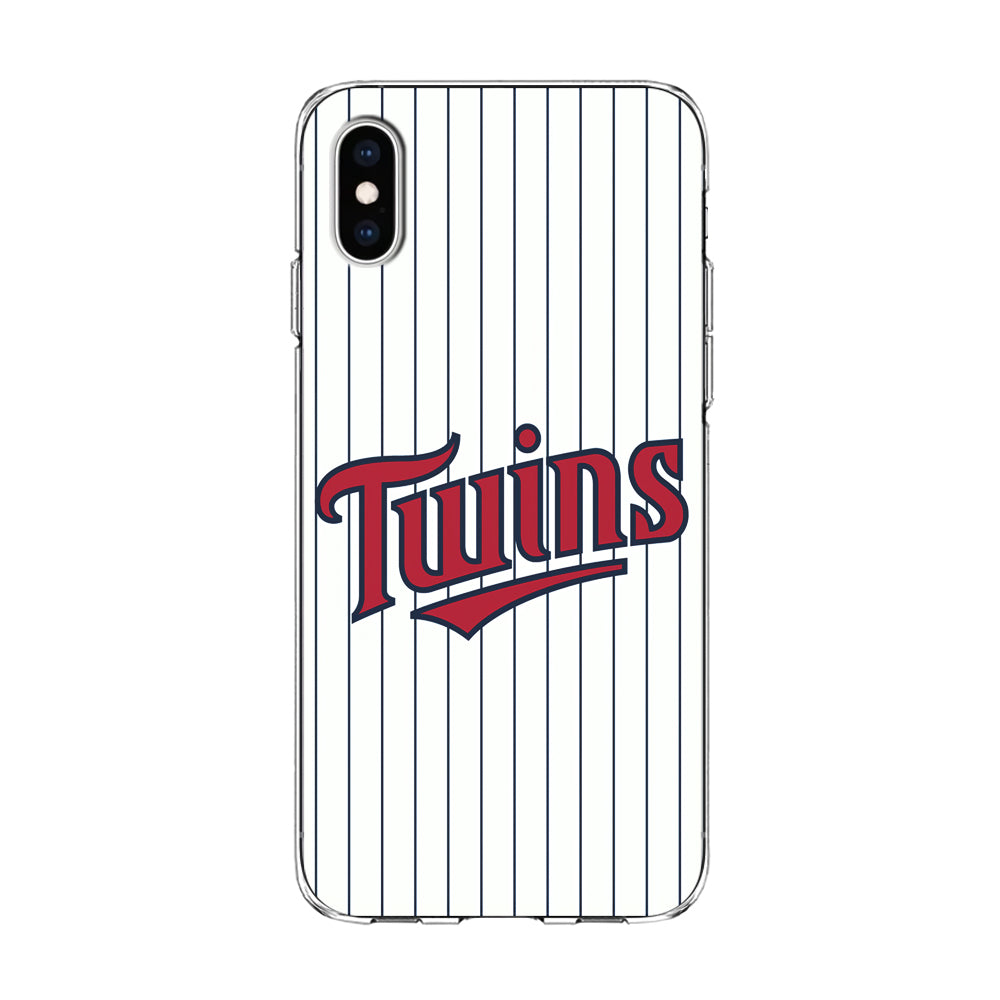 Baseball Minnesota Twins MLB 002 iPhone X Case-Phone Case-Clear Soft Case-Altracase