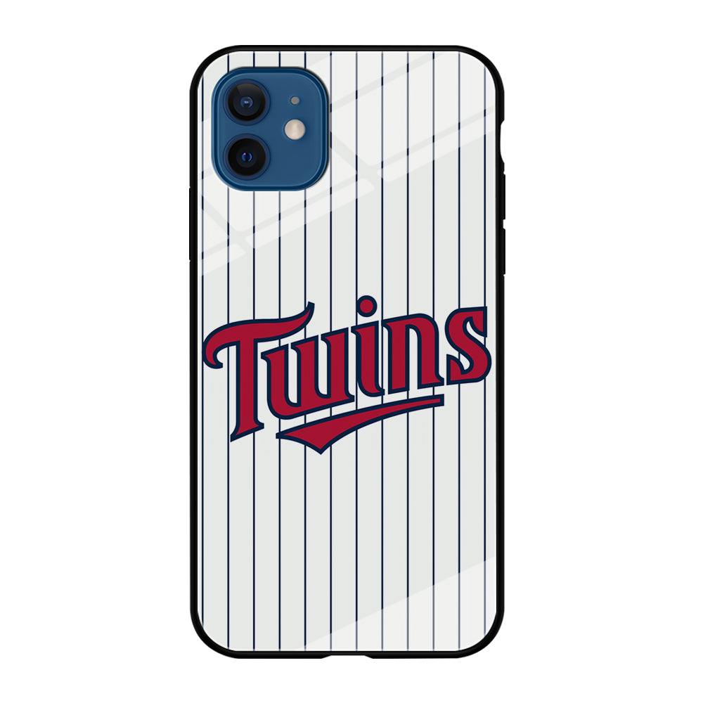 Baseball Minnesota Twins MLB 002 iPhone 12 Case-Phone Case-Tempered Glass Case-Altracase