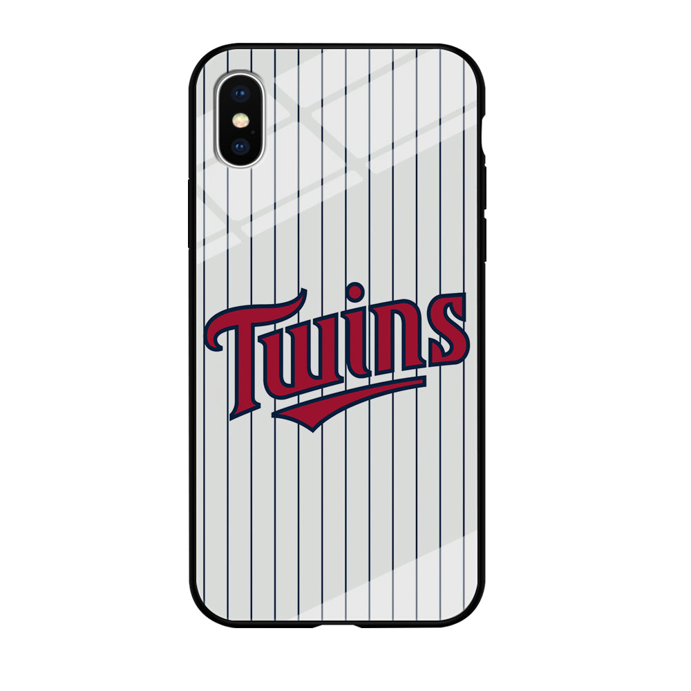Baseball Minnesota Twins MLB 002 iPhone Xs Max Case-Phone Case-Tempered Glass Case-Altracase