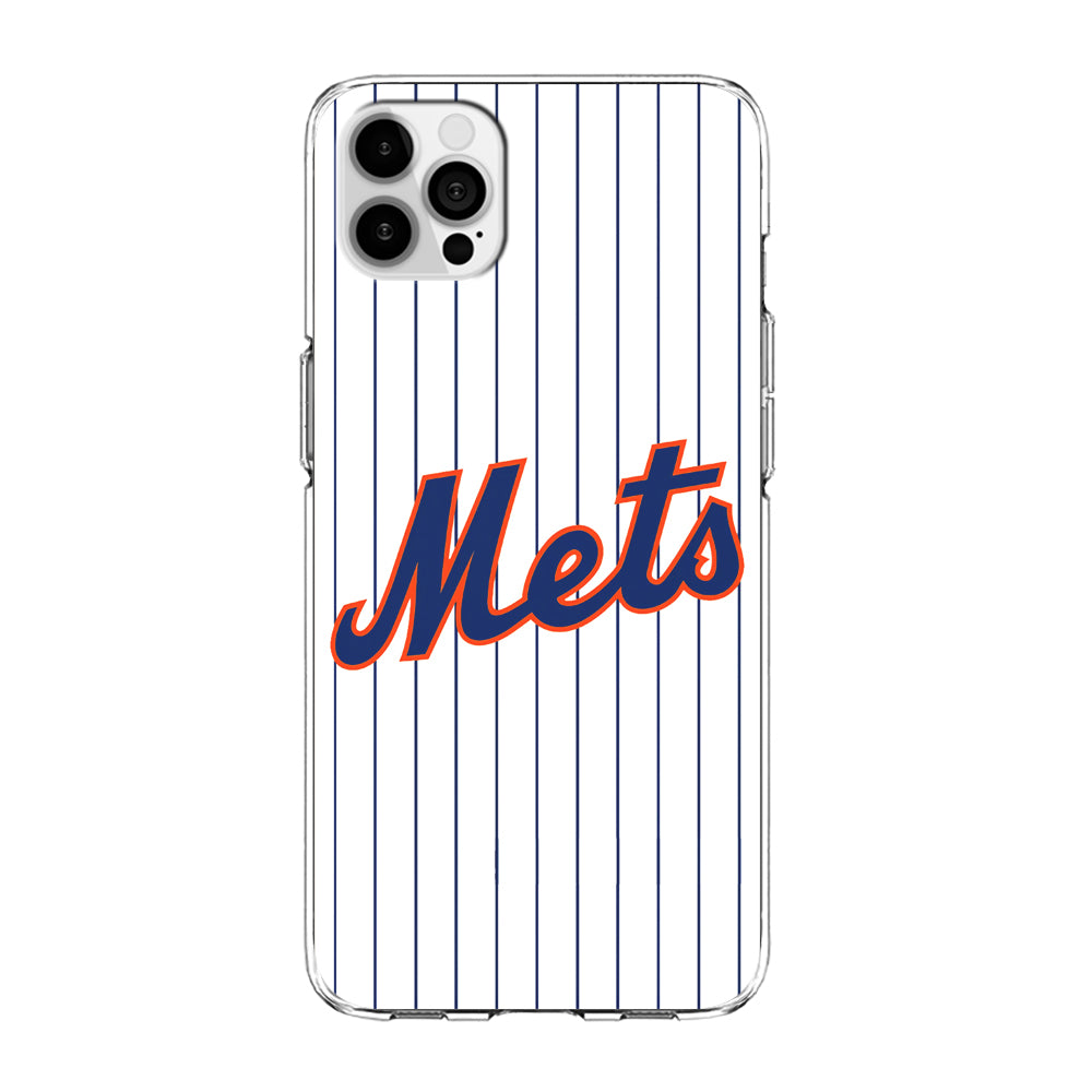 Baseball New York Mets MLB 001 iPhone 15 Pro Case-Phone Case-Clear Soft Case-Altracase